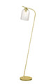 GoodHome Floor Lamp Thestias E27, transparent/brass