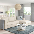 VIMLE 3-seat sofa, with chaise longue/Gunnared beige