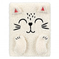 Plush Notebook White Cat