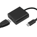 Qoltec USB Adapter Type C Male / HDMI female | 4K | 23cm