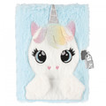 Plush Notebook Diary Unicorn A5/64