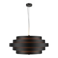 GoodHome Pendant Lamp Euboea 3x E27, matt black