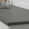 EKBACKEN Worktop, concrete effect, laminate, 186x2.8 cm