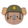 Bo Jungle B-Baby Puzzle Set of 3 Animal - Bear, Koala, Monkey 2+