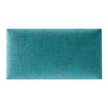 Upholstered Wall Panel Rectangle Stegu Mollis 30x15cm, turquoise