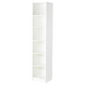 BILLY Bookcase, white, 40x40x202 cm