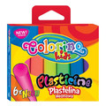 Plasticine Neon 6 Colours