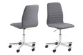 Office Chair Amanda, grey/chrome