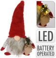 Christmas Decoration Elf LED 38cm, red