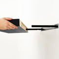 BESTÅ / LACK TV storage combination, black-brown, 240x42x129 cm