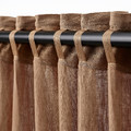 DYTÅG Curtains, 1 pair, dark beige, 145x300 cm