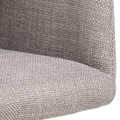 Upholstered Chair with Armrests Laura, light grey