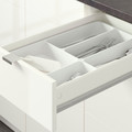 KNOXHULT Corner kitchen, high-gloss/white, 243x164x220 cm