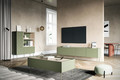 Four-Door TV Cabinet Desin 220, olive/nagano oak