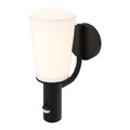 GoodHome Outdoor Wall Lamp Charwell, motion sensor, E27 IP44, black