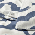 EKPURPURMAL Duvet cover and pillowcase, white blue/cloud, 150x200/50x60 cm