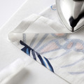 SÅNGLÄRKA Curtains with tie-backs, 1 pair, butterfly, white blue, 120x300 cm