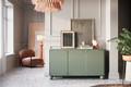 Cabinet Sonatia II 150 cm, with 4 internal drawers, olive