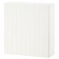 BESTÅ Wall-mounted cabinet combination, white/Sutterviken white, 60x22x64 cm