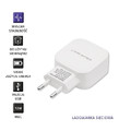 Qoltec Wall Charger Europlug 12W 5V 2.4A USB, white