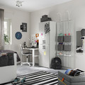 SMÅSTAD / PLATSA Wardrobe, white grey, with 2 clothes rails, 60x40x180 cm