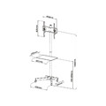 Mobile 23-55" TV Stand with Shelf