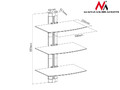 MacLean DVD Shelf Holder 8kg MC-664