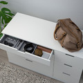 NORDLI Chest of 7 drawers, white, 120x76 cm