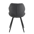 Upholstered Chair Petri, anthracite