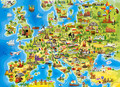 Castor Children's Puzzle Map of Europe 100pcs 6+
