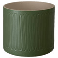 GINNALALÖNN Plant pot, in/outdoor green, 19 cm