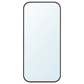 LINDBYN Mirror, black, 28x60 cm