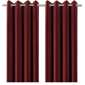 GoodHome Curtain Valgreta 140 x 260 cm, burgundy