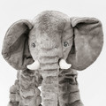 JÄTTESTOR Soft toy, elephant, grey