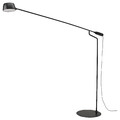 VÅGHÖJD LED floor lamp, dimmable black