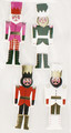 Christmas Stickers Nutcracker 3D 4pcs