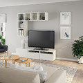 BESTÅ / EKET TV storage combination, white, 180x40x170 cm