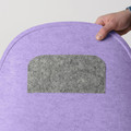 PYNTEN Seat pad, lilac, 41x43 cm