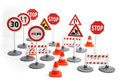 Road Signs 16cm 17pcs 2+