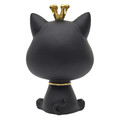 Decorative Figure with Storage Cat, black/gold