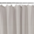 GoodHome Shower Curtain Elland 180 x 200 cm, grey stone