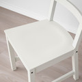 LANEBERG / NORDVIKEN Table and 6 chairs, white/white, 130/190x80 cm