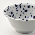 SILVERSIDA Bowl, patterned/blue, 14 cm, 2 pack