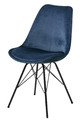 Chair Eris, velvet, blue