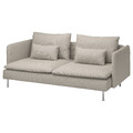 SÖDERHAMN 3-seat sofa, Fridtuna light beige