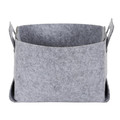 Felt Box Basket Size M, folding, grey