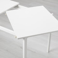 VANGSTA / JANINGE Table and 6 chairs, white/white, 120/180 cm