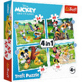 Trefl Children's Puzzle Mickey and Friends 4in1 4+