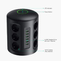 Aukey Power Strip Surge Protector Charger PA-S14 Power Hub XL 6xUSB 12xAC Outlets EU Plug