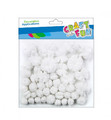 Pompoms 43pcs, white